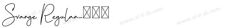 Svarge Regular字体转换